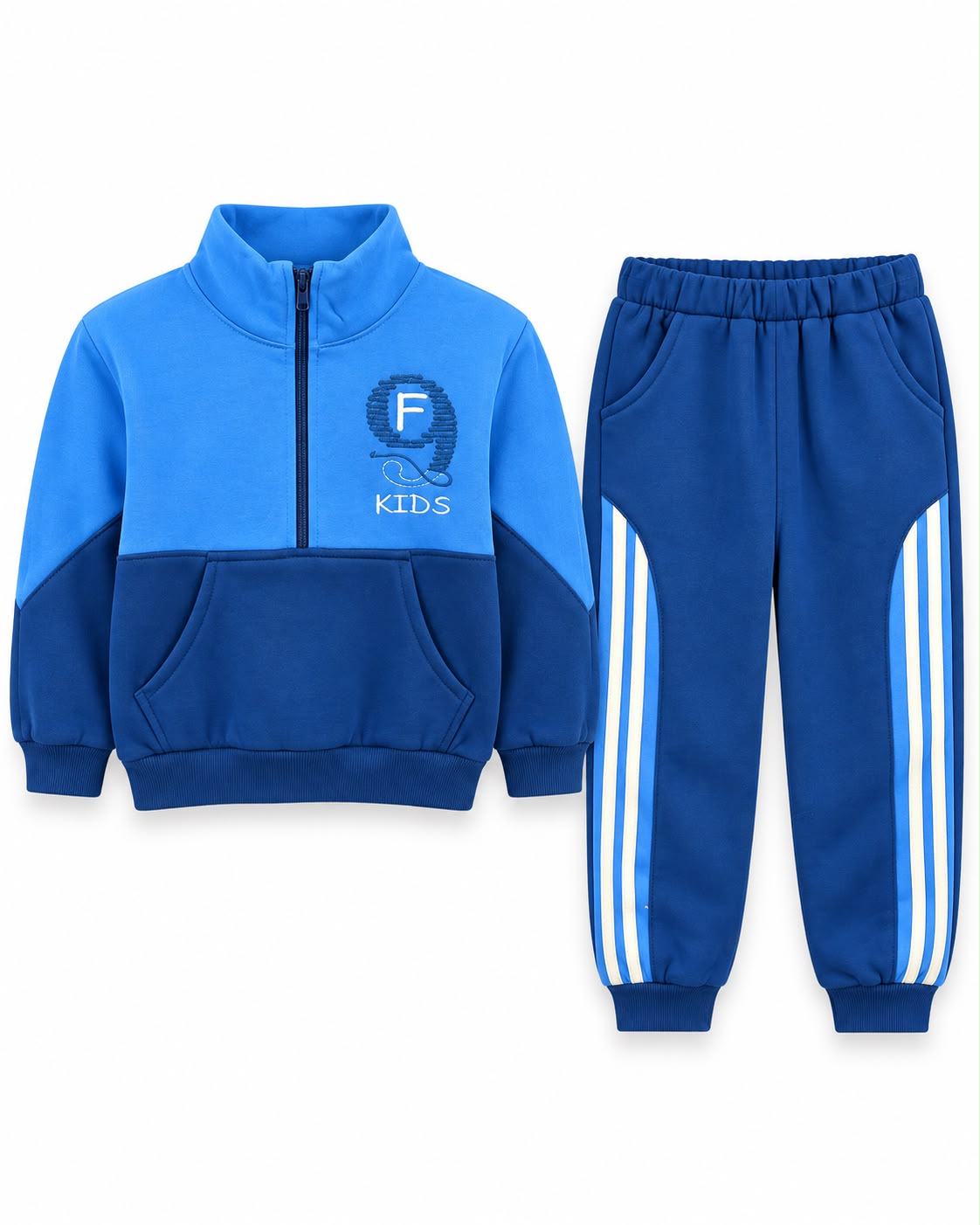 Trening baieti 2 piese cu bluza si pantaloni sport – Albastru