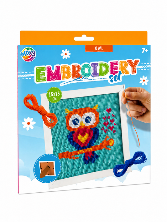 Set broderie cu ramă, 15 x 15 cm