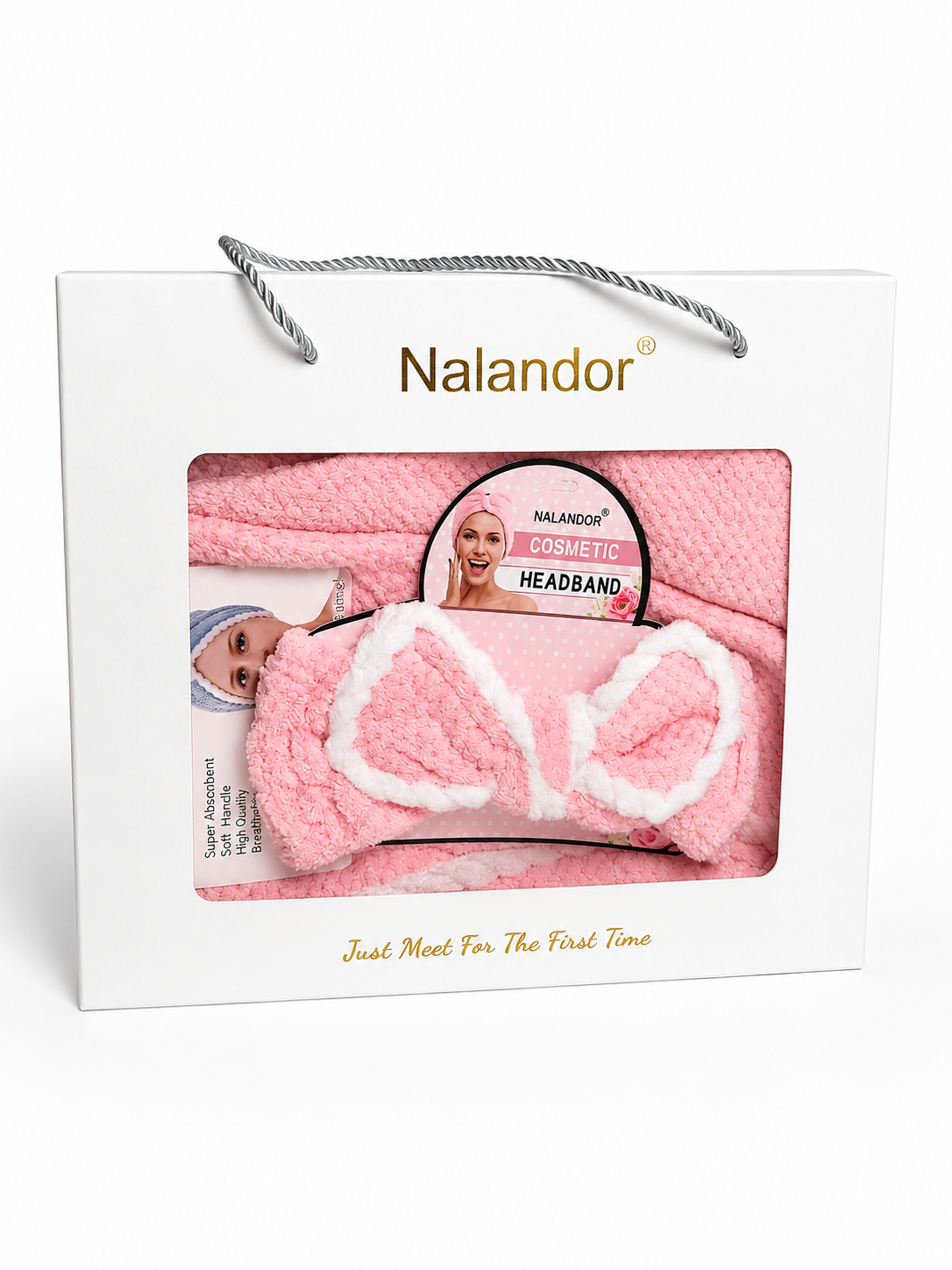Set Prosoape Nalandor – Turban pentru Păr, Bentiță și Prosop de Corp