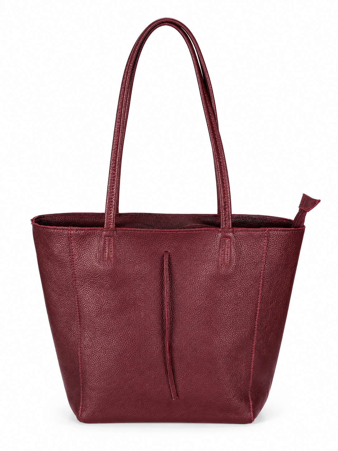 Geanta dama din piele cu portfard inclus – Bordo