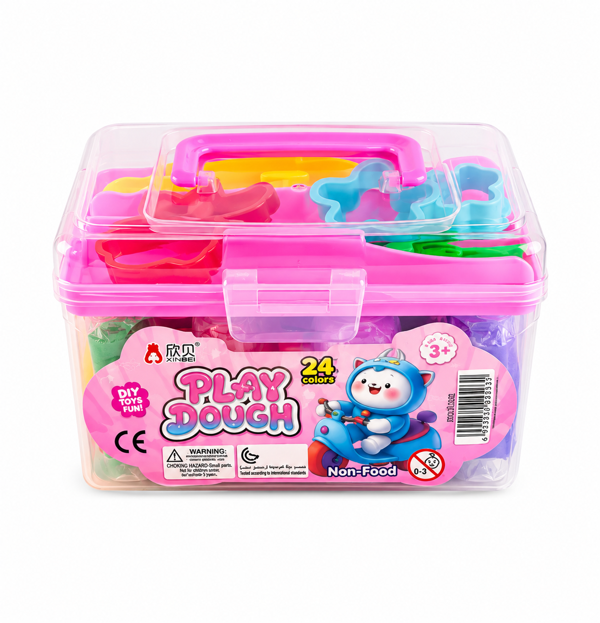 Set plastelina Play Dough cu forme si accesorii – 24 culori