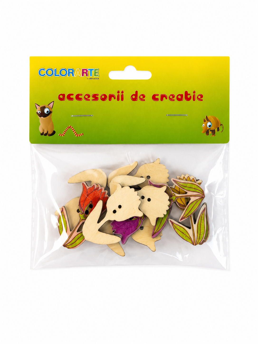 Lalele din lemn pentru decorat