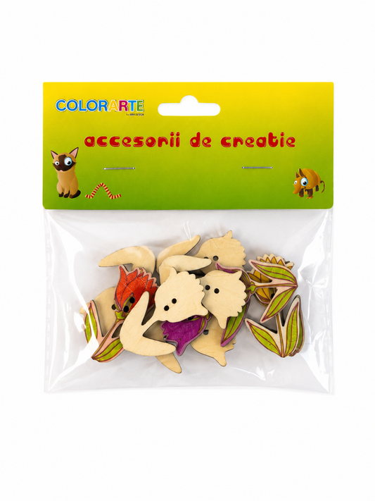 Lalele din lemn pentru decorat