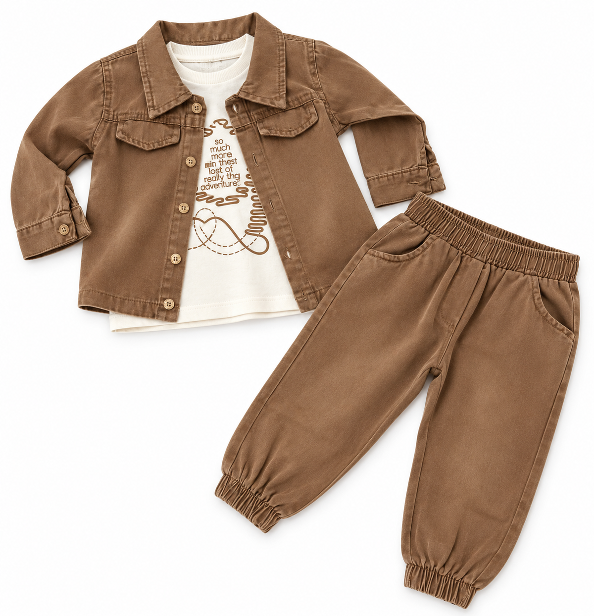 Compleu copii 3 piese cu jacheta si pantaloni - diverse culori