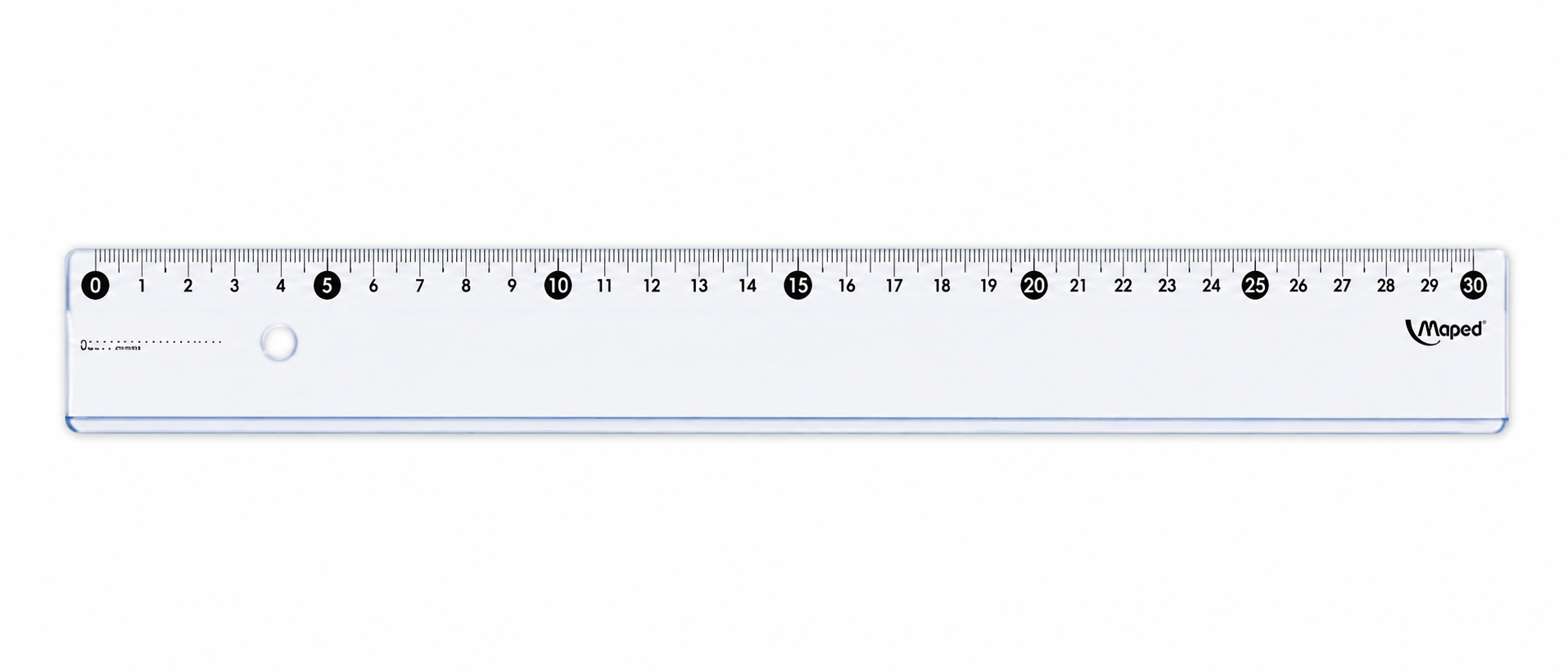 Riglă Maped 30 cm, plastic transparent