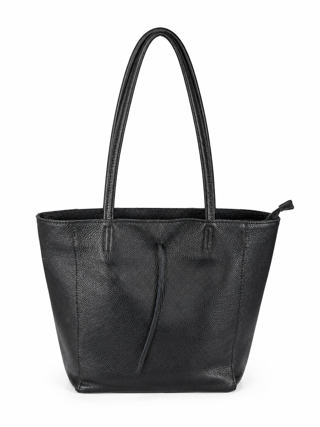 Geanta dama din piele, cu portfard inclus – Neagra