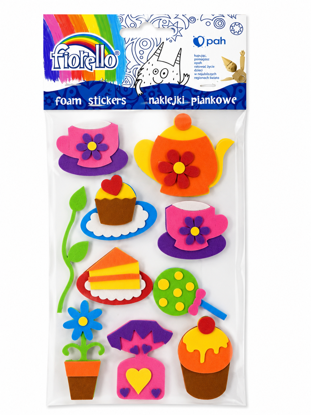 Stickere gumate cu dulciuri și flori