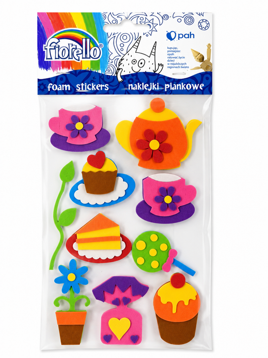 Stickere gumate cu dulciuri și flori