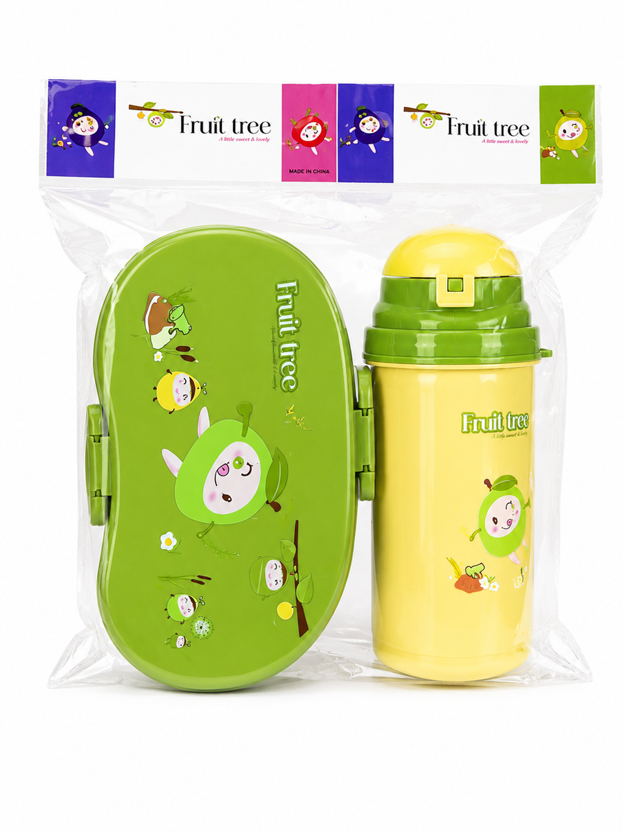 Set caserolă + sticlă de apă + furculiță