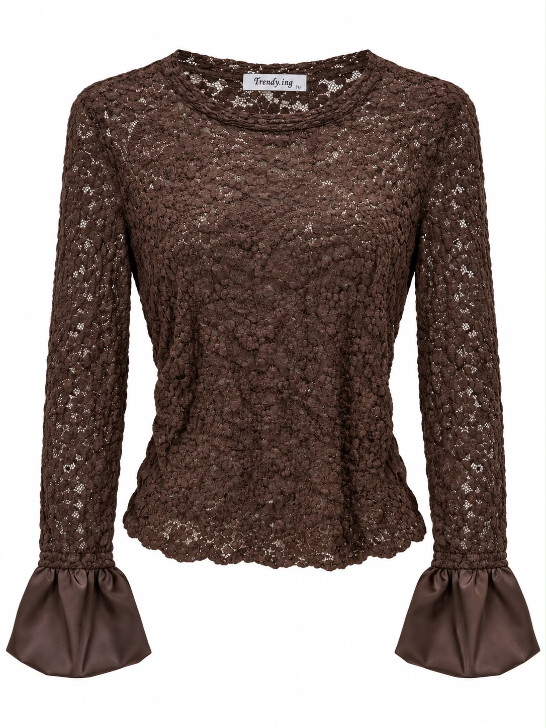 Bluza cu aspect de dantela pentru femei