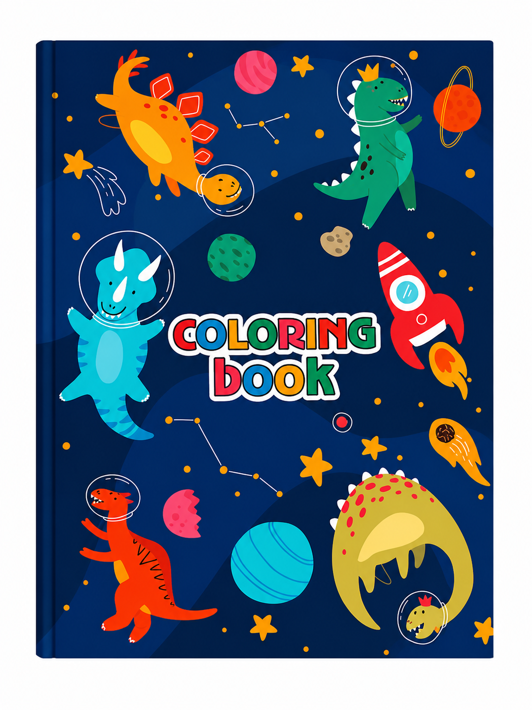 Carte de colorat cu dinozauri