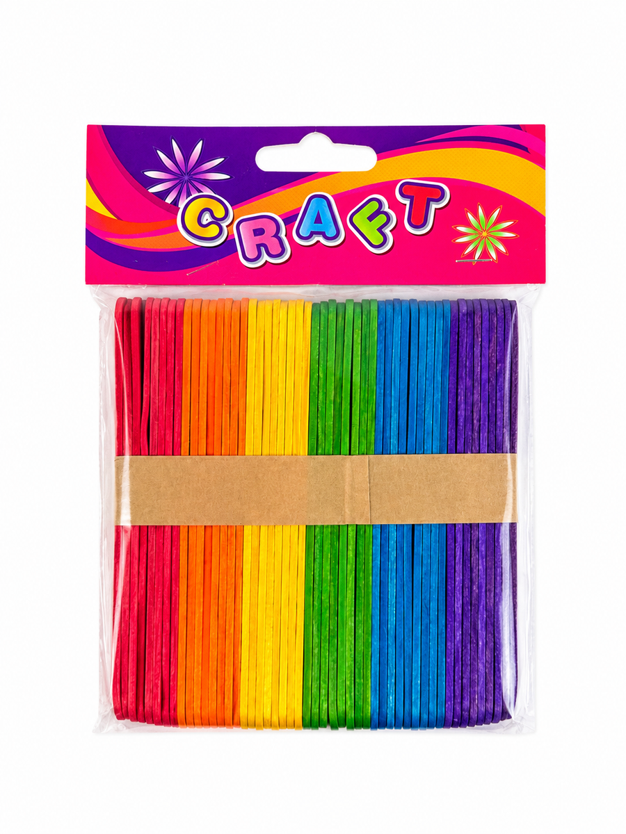 Bețișoare mici din lemn colorat