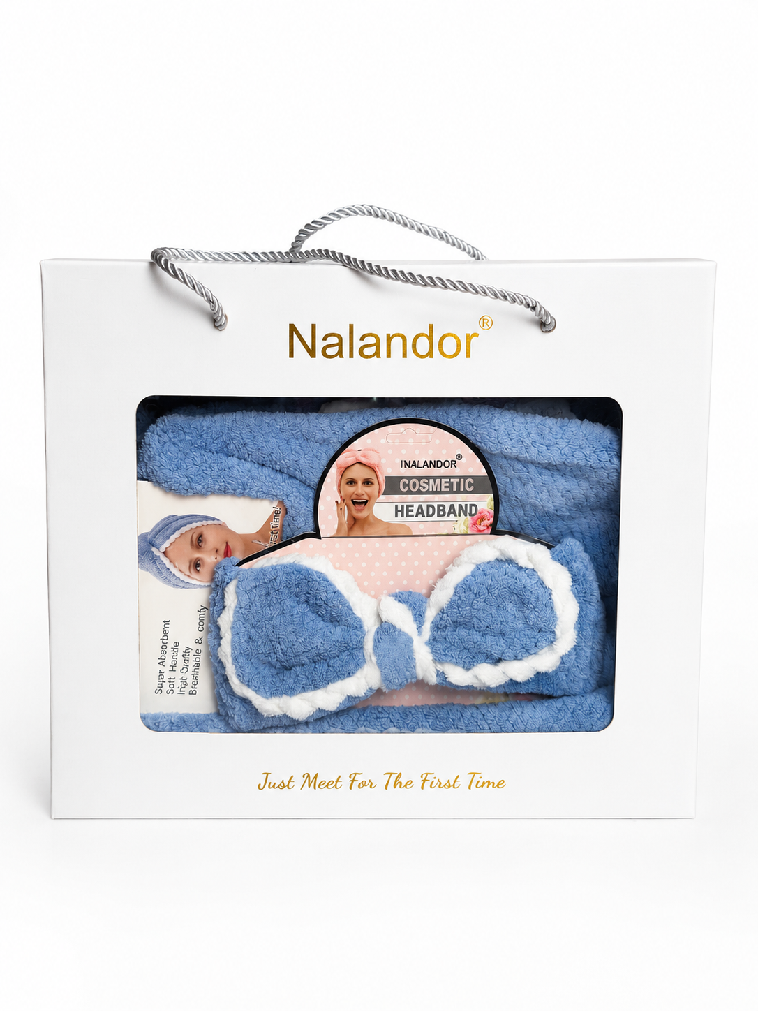 Set Prosoape Nalandor – Turban pentru Păr, Bentiță și Prosop de Corp