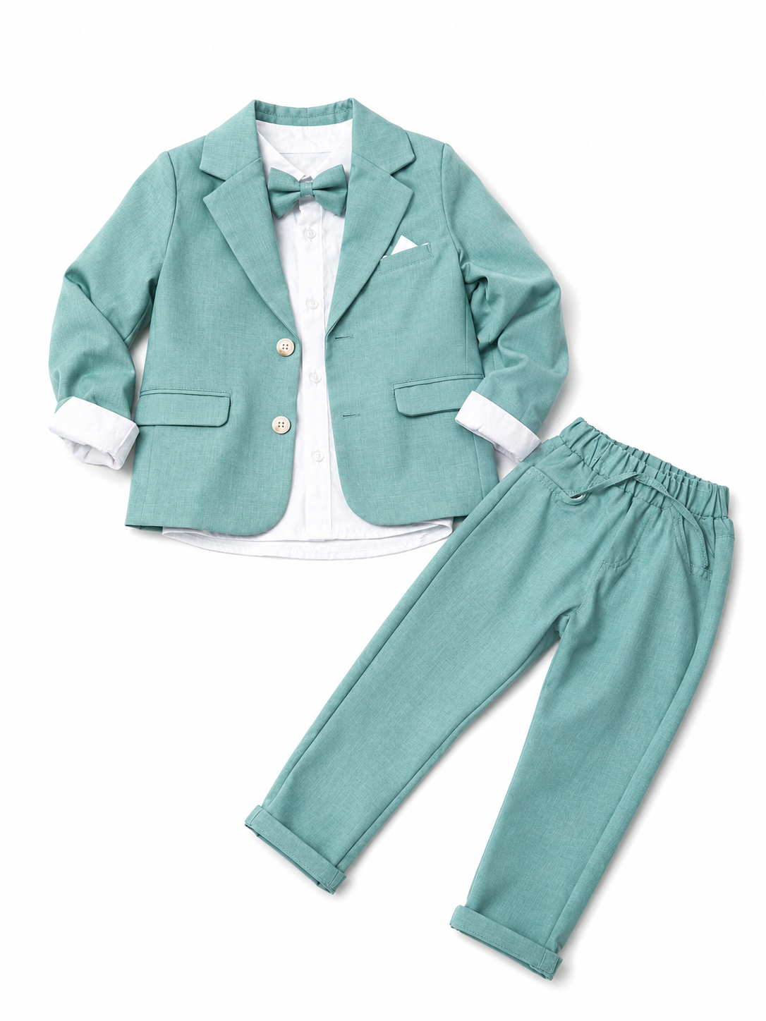 Compleu elegant baieti 3 piese – verde menta