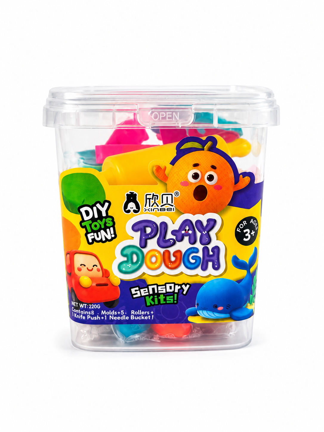Set plastelina colorata cu figurine modelatoare si accesorii – Play Dough