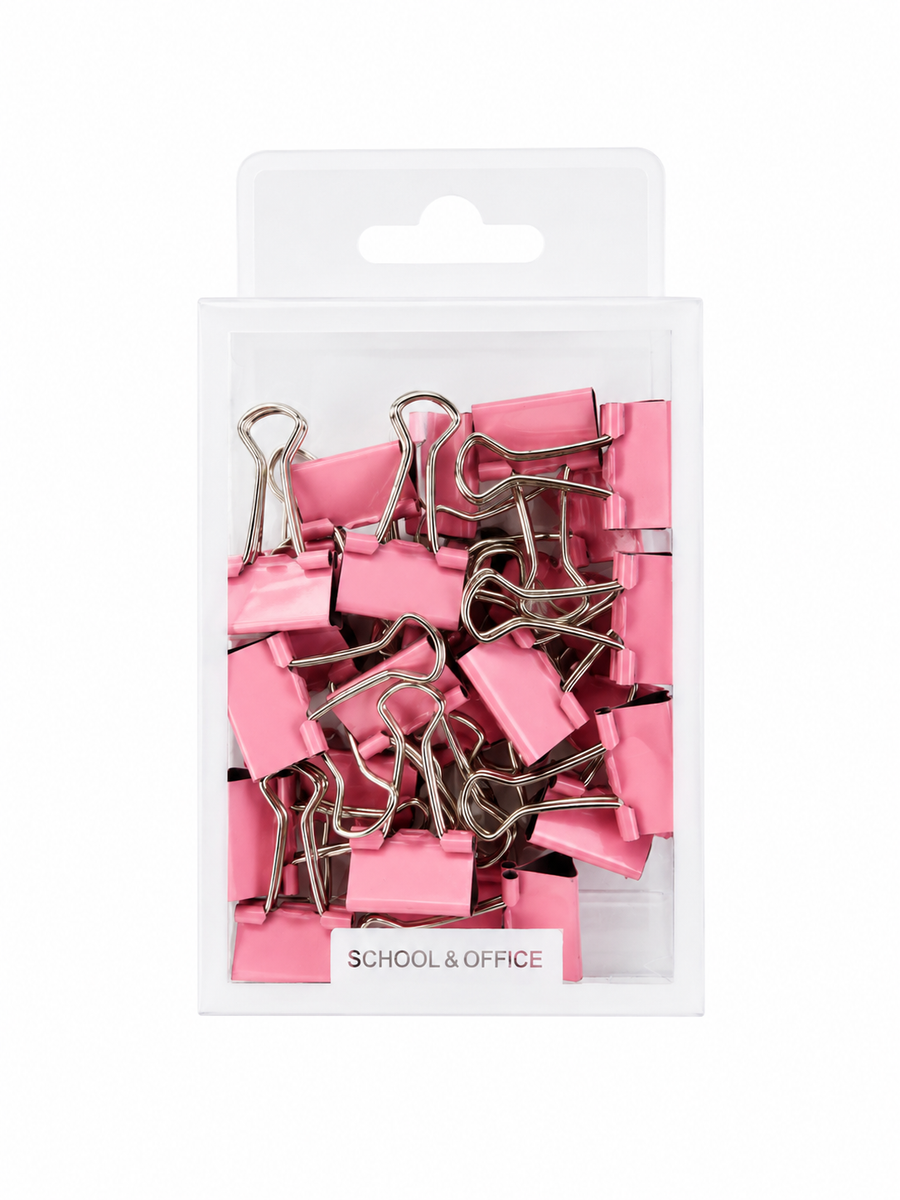 Clipsuri metalice 19 mm, 25 bucăți