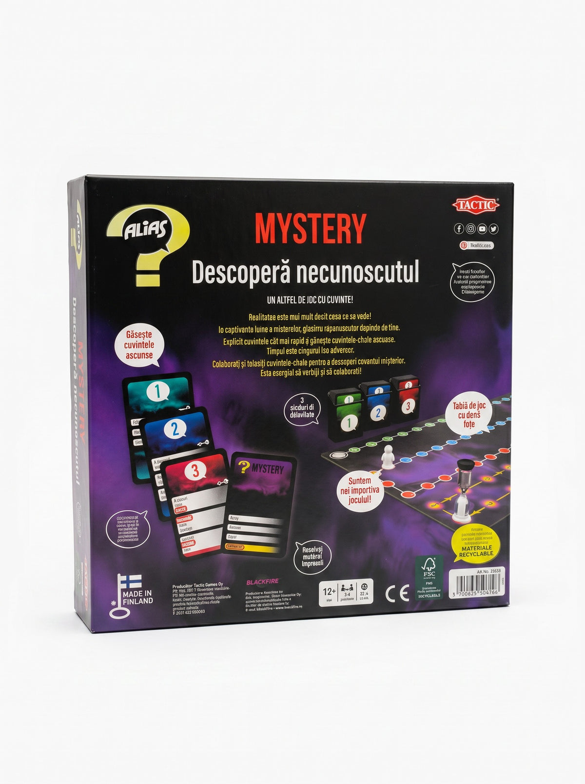 Joc de societate Mystery Alias, Tactic