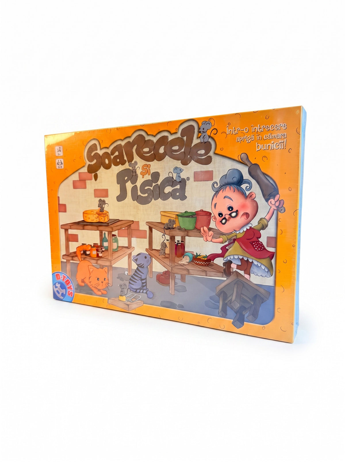 Joc de Societate Șoarecele și Pisica, D-Toys — tablă tridimensională
