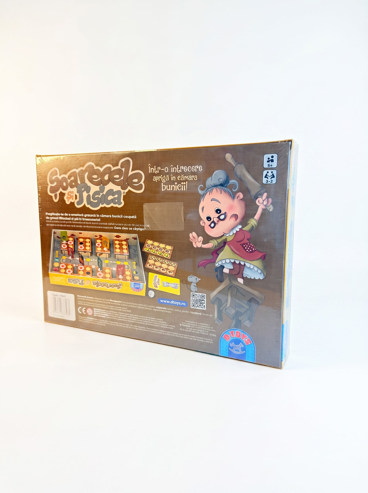Joc de Societate Șoarecele și Pisica, D-Toys — tablă tridimensională