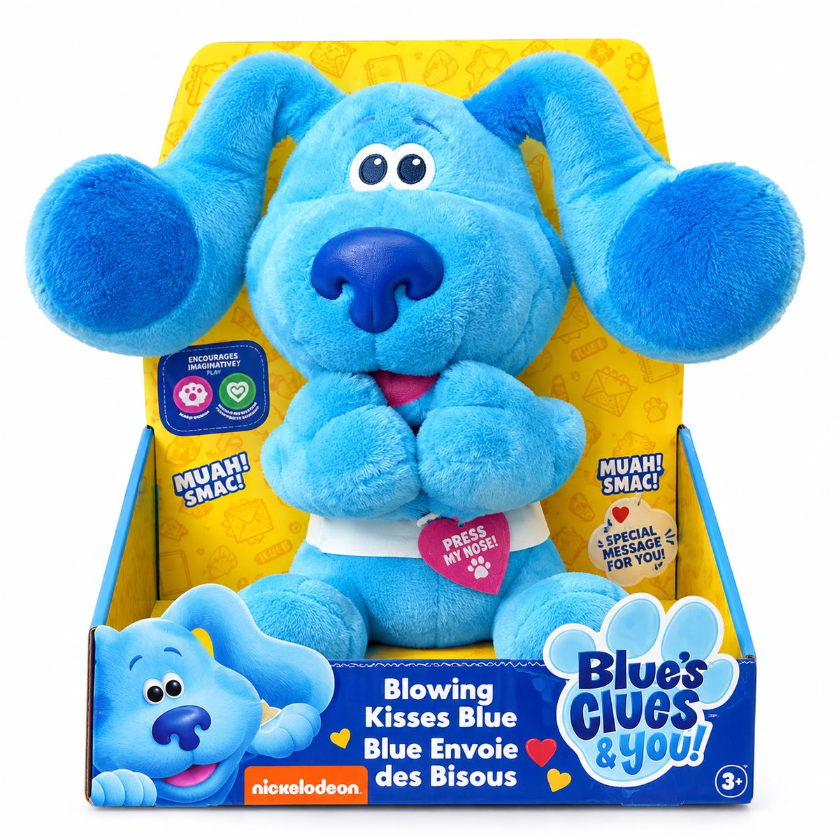 Pluș interactiv Blue care trimite pupici, Blue's Clues & You!