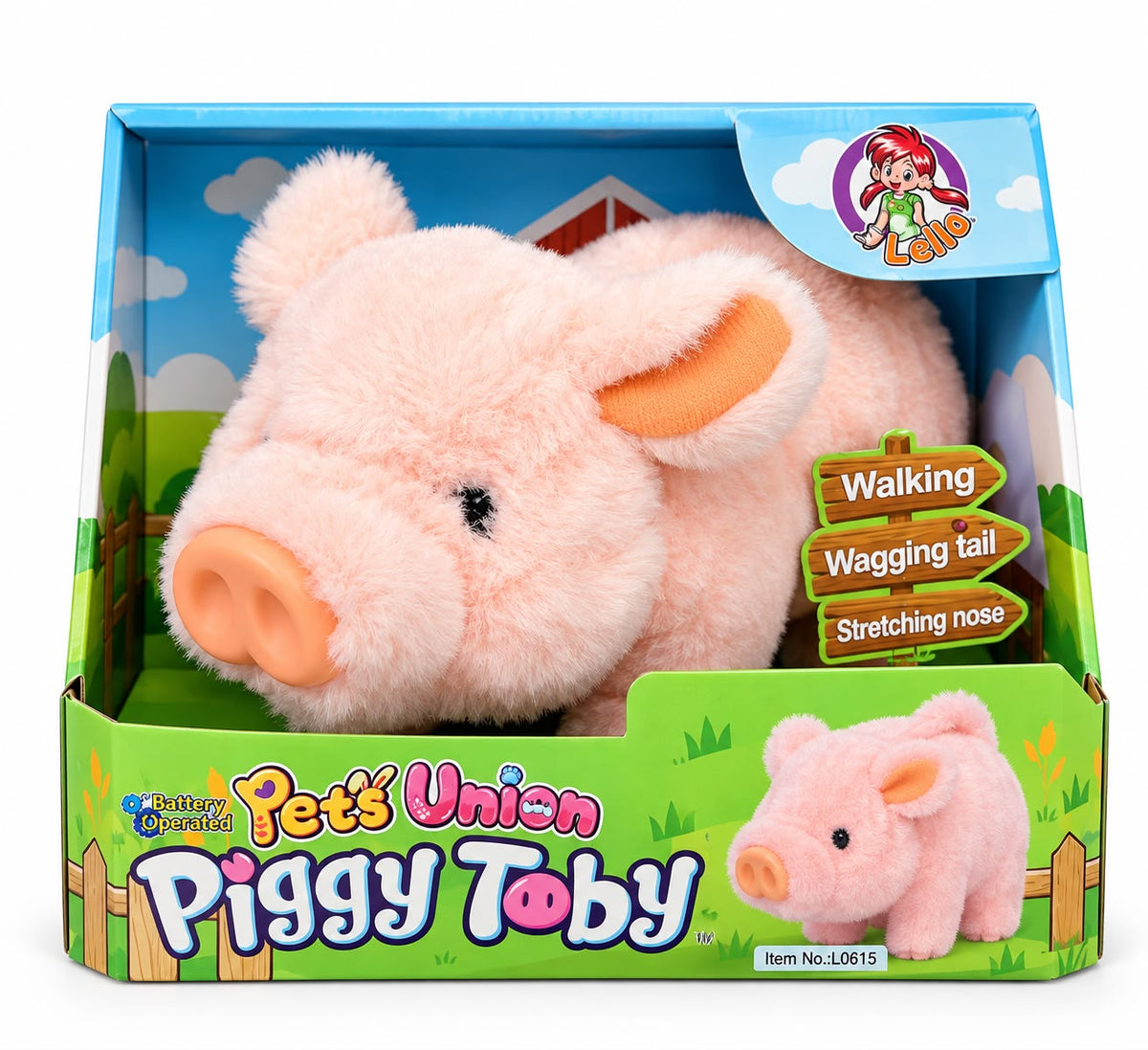 Porcusor Interactiv de Plus Piggy Toby – Merge, Da din Codita si Misca Râtul
