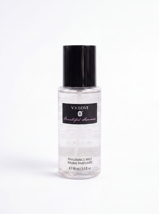 Beautiful Summer, spray parfumat de corp cu sclipici V.V.LOVE 90 ml