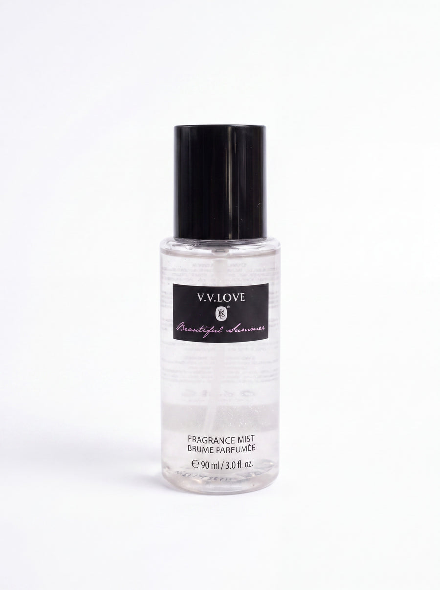 Beautiful Summer, spray parfumat de corp cu sclipici V.V.LOVE 90 ml