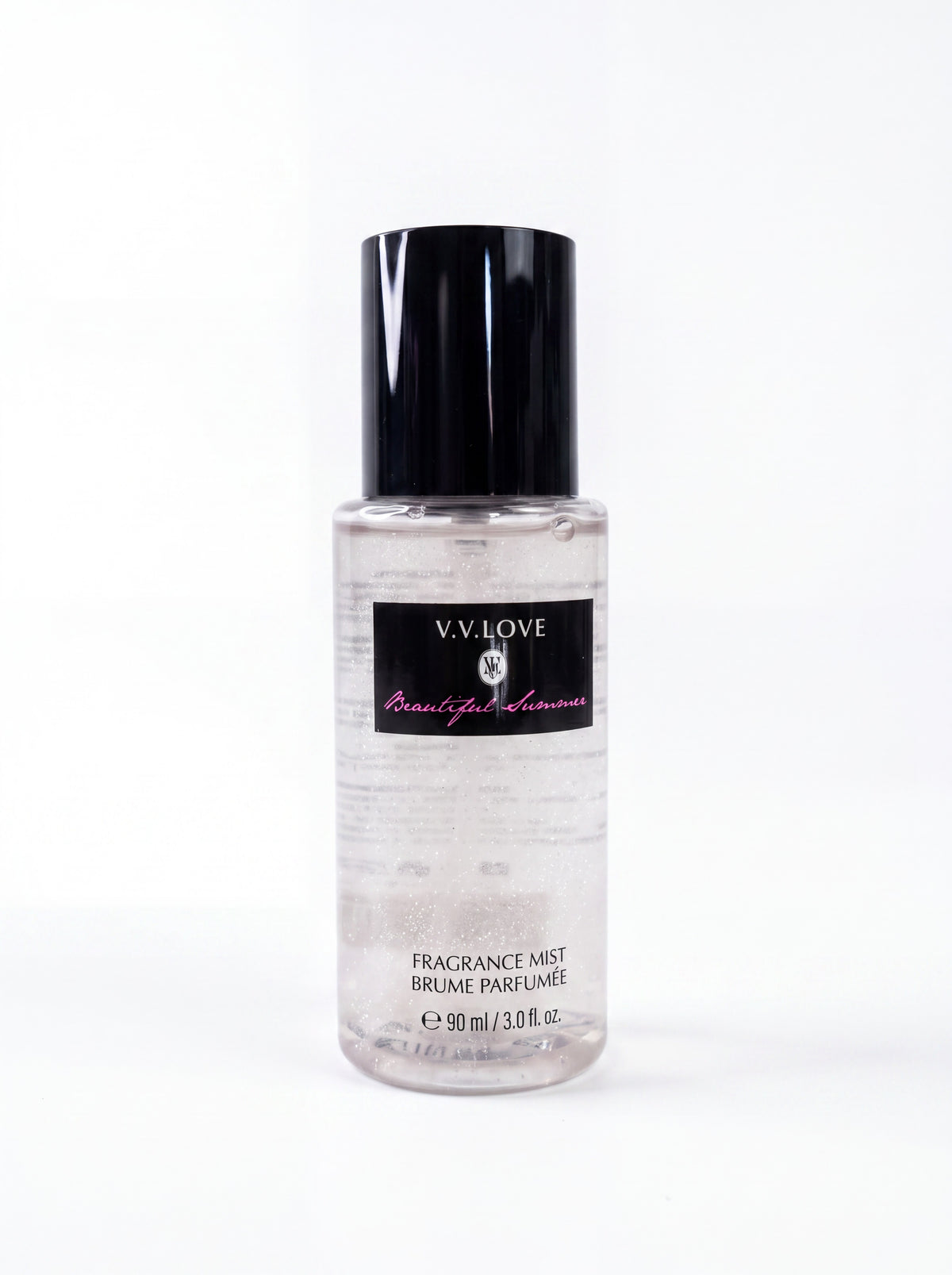 Beautiful Summer, spray parfumat de corp cu sclipici V.V.LOVE 90 ml