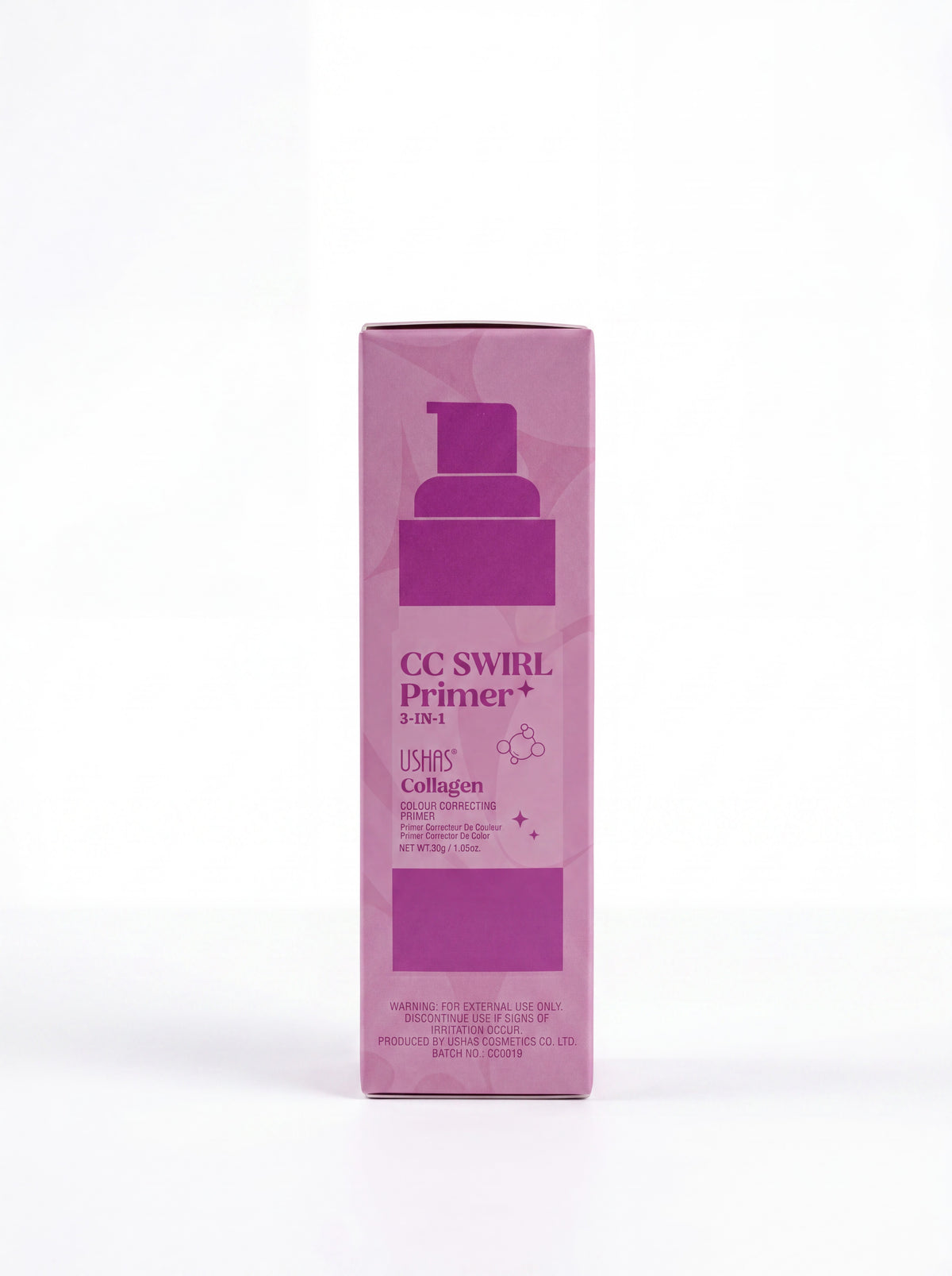 CC Swirl Primer 3 in 1, primer corector cu colagen, 30 g USHAS