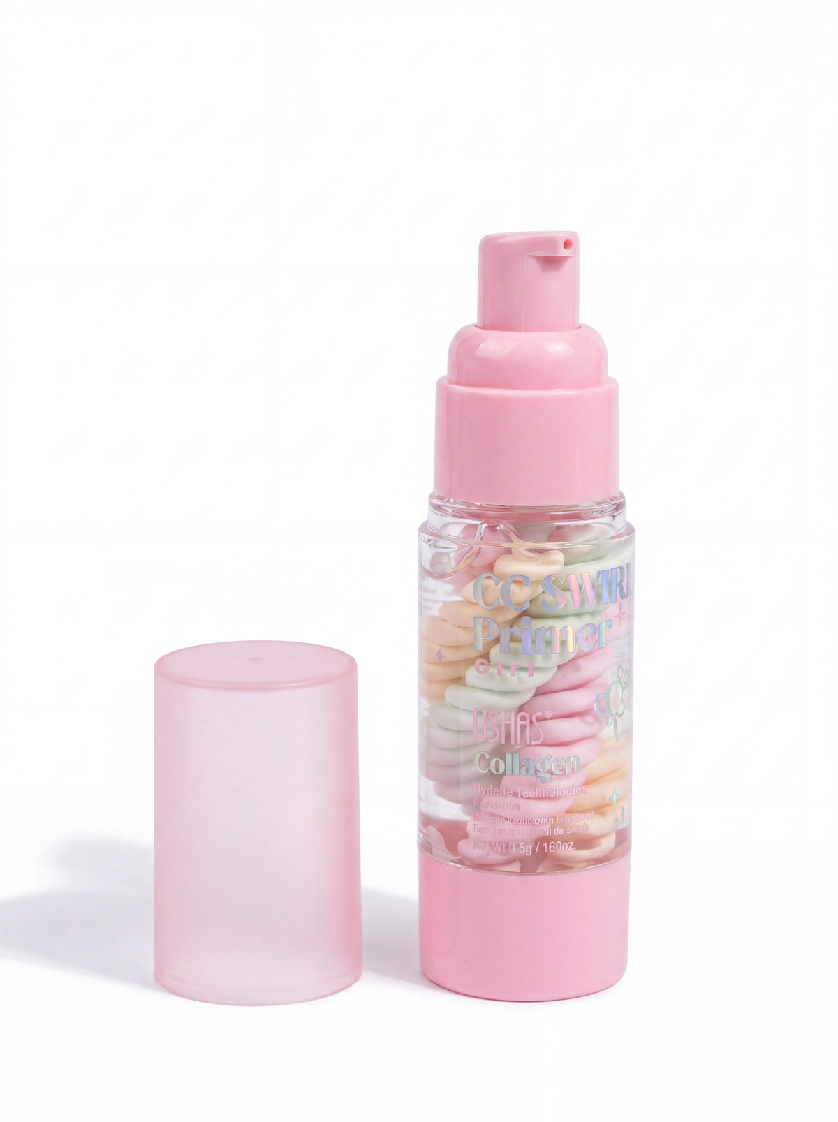 CC Swirl Primer 3 in 1, primer corector cu colagen, 30 g USHAS