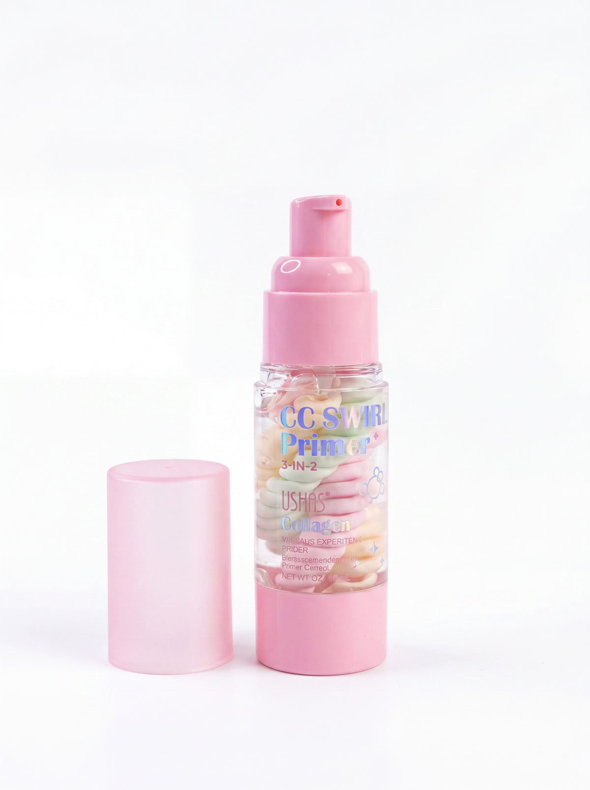 CC Swirl Primer 3 in 1, primer corector cu colagen, 30 g USHAS