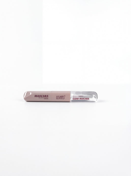 Clear Mascara, mascara 2 in 1 (negru + transparent) USHAS