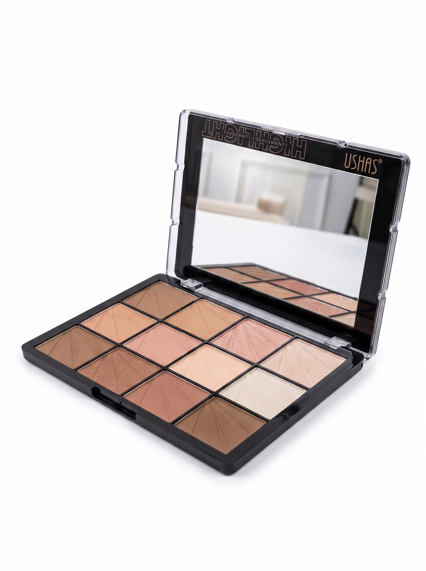Contour & Highlight Palette, paleta contur si iluminator 8 nuante USHAS