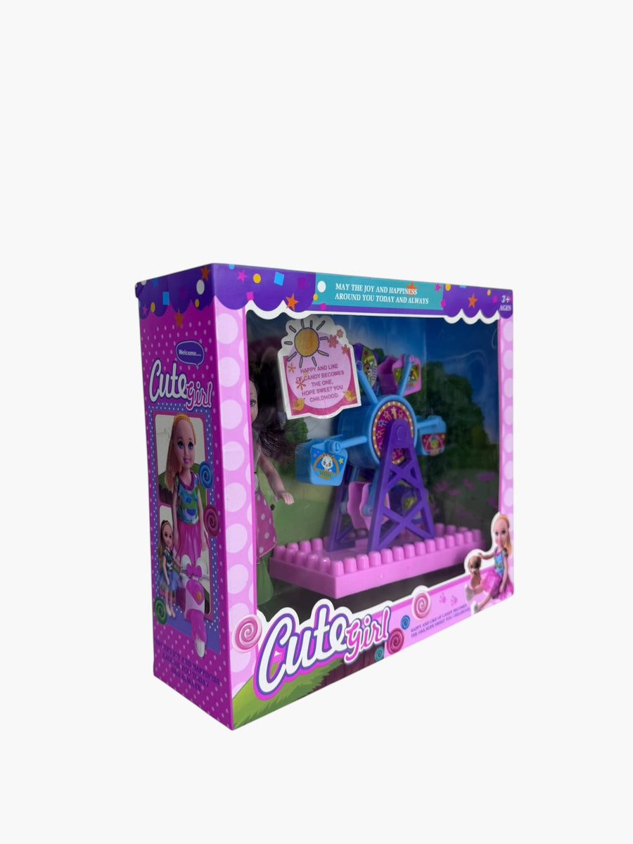Cute Girl Papusa cu Roata cu Cabine si Accesorii Piccolino - imagine principala