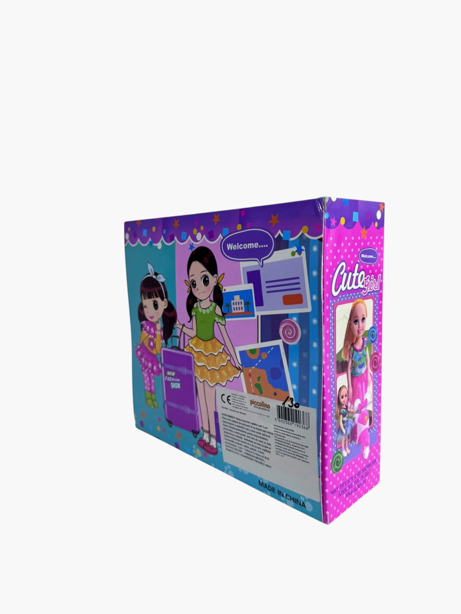Cute Girl Papusa cu Roata cu Cabine si Accesorii Piccolino - imagine 2
