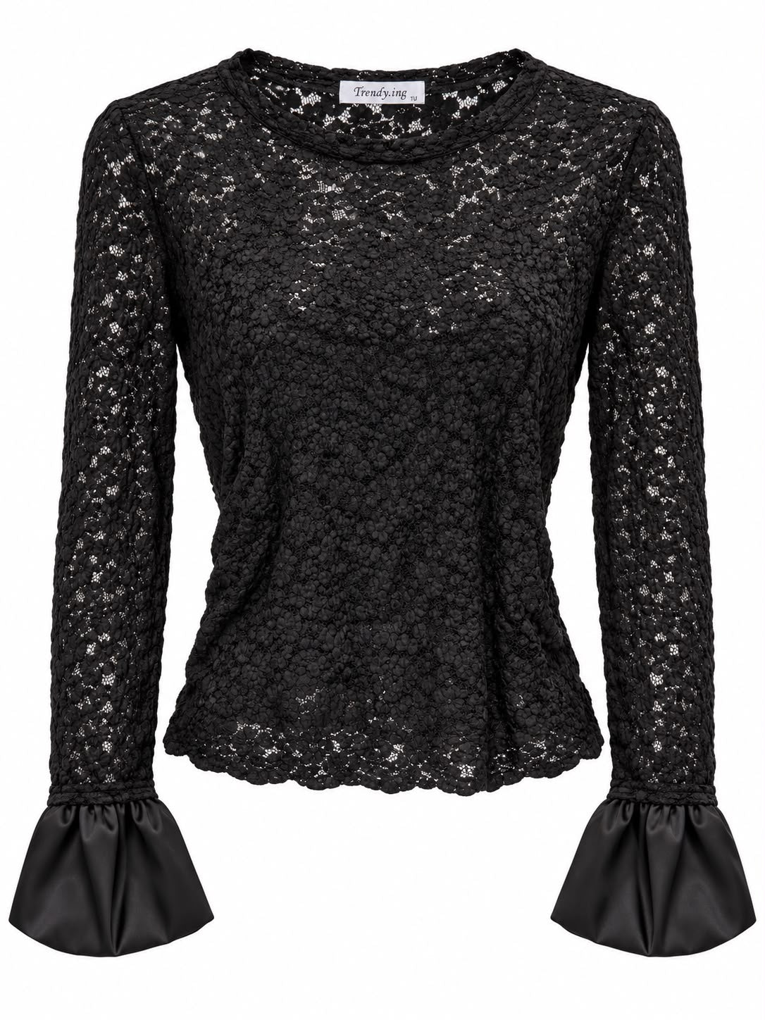 Bluza cu aspect de dantela pentru femei