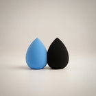 eRamis blue and black heart-shaped makeup sponges