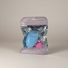 eRamis set of 2 makeup sponges in blue and pink, soft and versatile for foundation and concealer application.