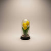 Floare Criogenata Galbena in Dom de Sticla cu LED | Cadou Luminos