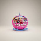 eRamis Babycorns magical raindrop surprise toy, pink sphere with unicorn horn and cute characters.
