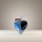 eRamis heart-shaped makeup sponge set with blue and black sponges, latex-free and soft for foundation and concealer.