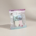 eRami 4-piece set of triangular powder puffs in pastel blue, mint green, pink, and white. Soft and comfortable for wet or dry use.
