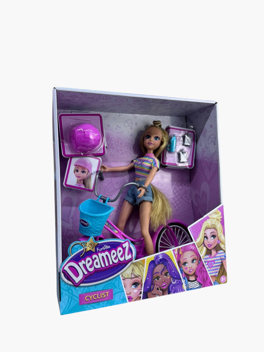 Funville Dreameez Cyclist Papusa Fashion cu Bicicleta - imagine principala