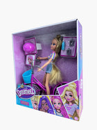 Funville Dreameez Cyclist Papusa Fashion cu Bicicleta - imagine 2