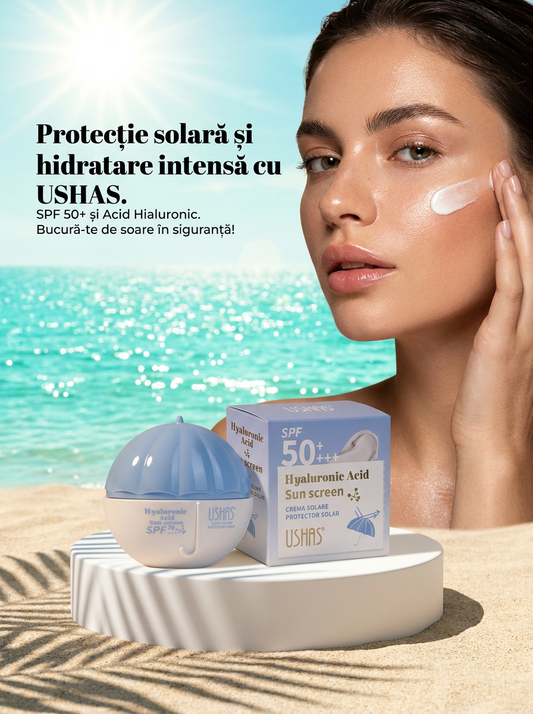 Crema Solara Acid Hialuronic SPF 50+ - Hidratare Intensa