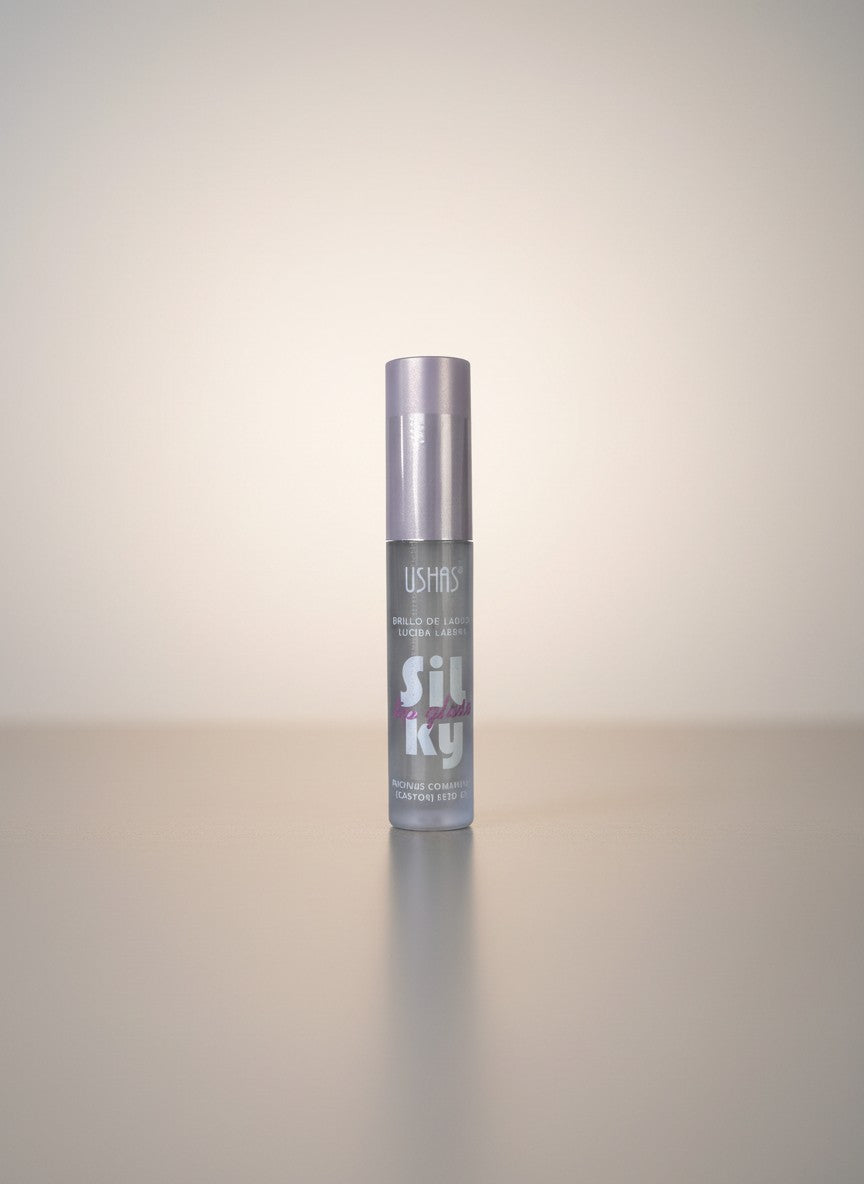 Luciu de Buze Transparent USHAS Silky Lip Gloss cu Ulei de Ricin, Stralucire Naturala