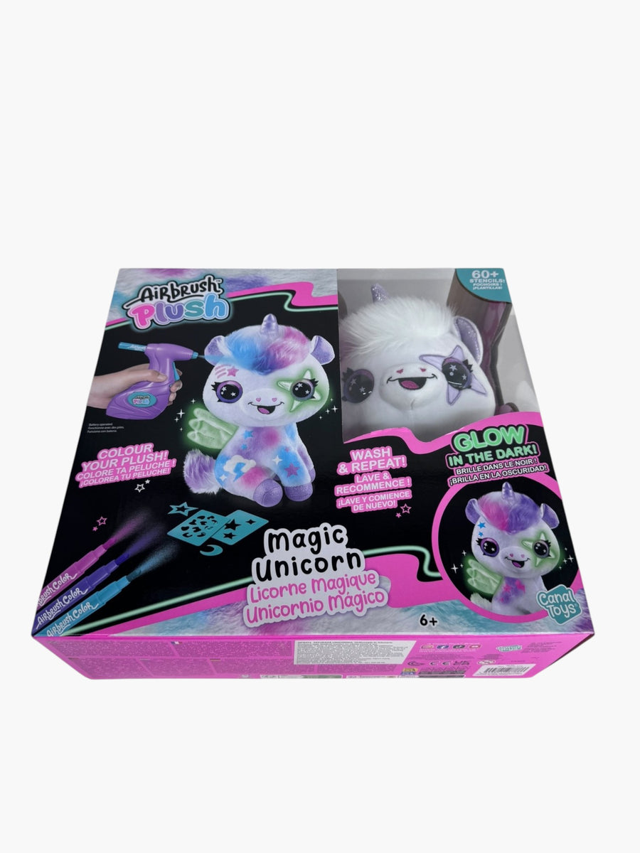 Magic Unicorn Airbrush Plush Plus Unicorn Personalizabil Canal Toys - imagine 2