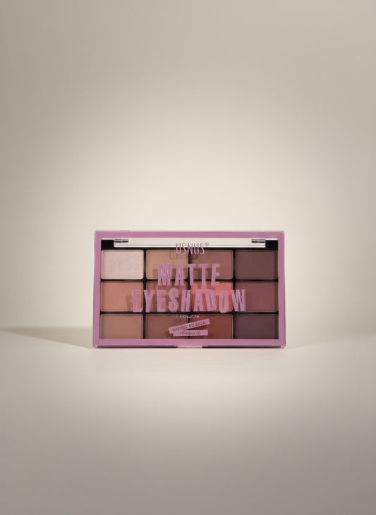 Paleta Farduri USHAS Matte Eyeshadow 12 Culori - Nuante Nude si Pamantii