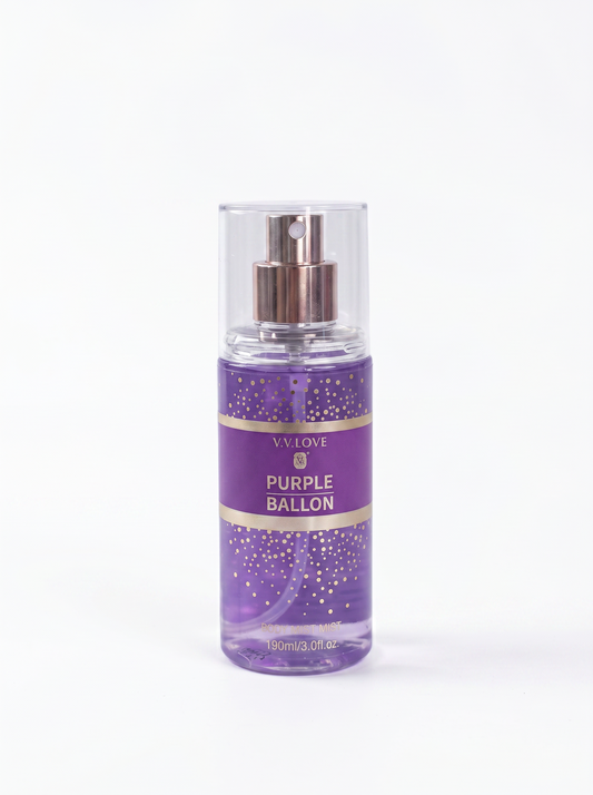 Purple Ballon, spray parfumat de corp cu sclipici V.V.LOVE 90 ml