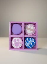 Set 4 Bureti Machiaj si Pudra tip Puff - Design Adorabil